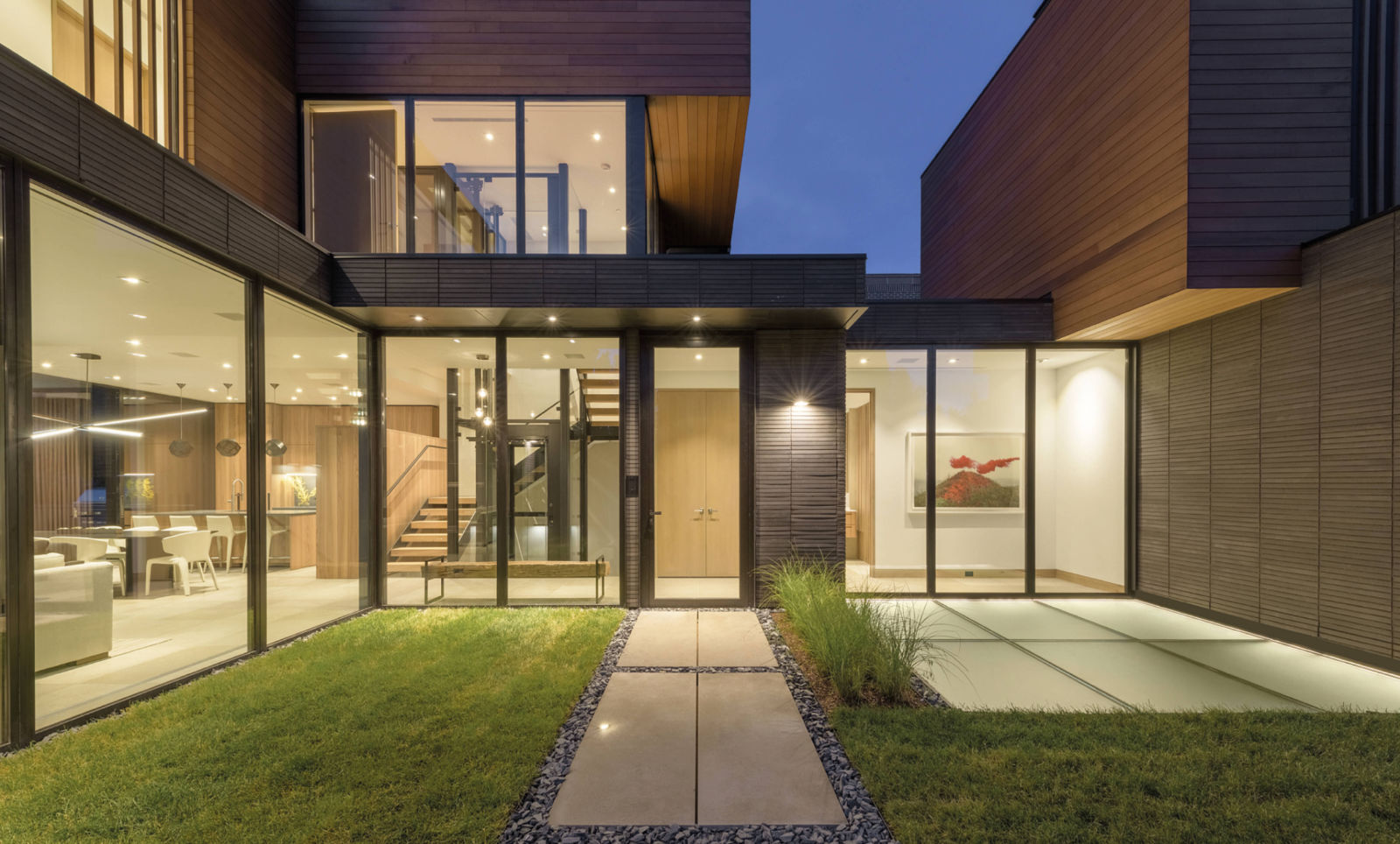 Elegant Exterior Lift-Slide Door Entryway